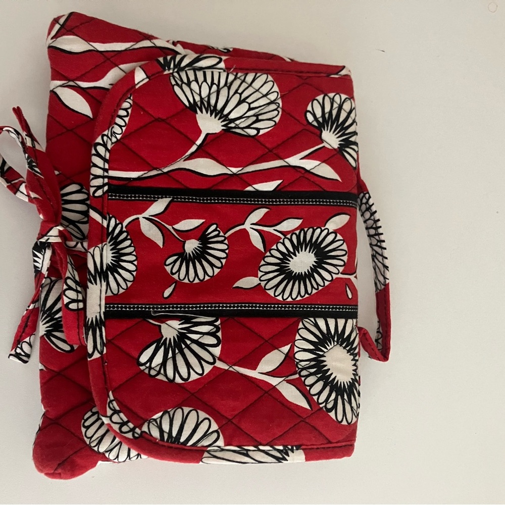 Vera Bradley red travel jewelry bag.